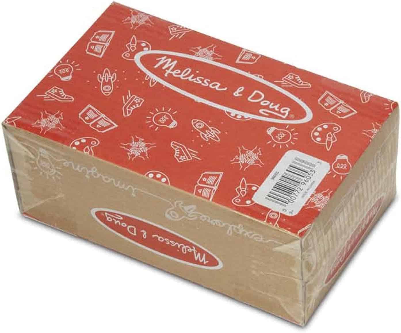 Melissa & Doug Brew & Serve Wooden Coffee Maker Set (Play Kitchen Accessories, Encourages Imaginative Play, A Melissa & Doug Brew and Serve Wooden Coffee Maker Set with a design on it.