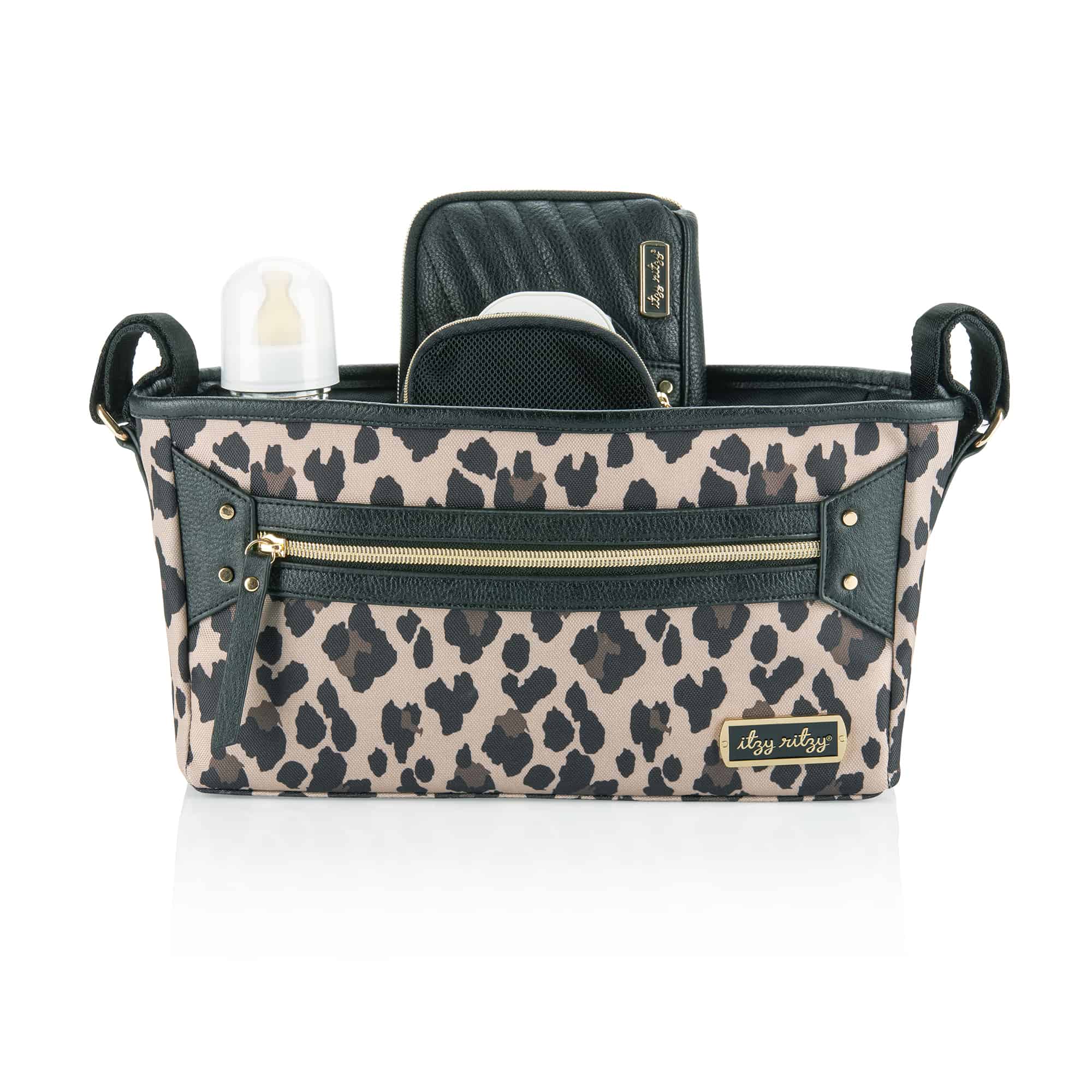 Itzy-Ritzy-Baby-Stroller-Storage-Organizer-CAD8387-Stroller-Caddy-Leopard-1