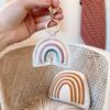 Itzy-Ritzy-Diaper-Bag-Accessories-CKP3003-Puffy-Charm-Pink-Rainbow