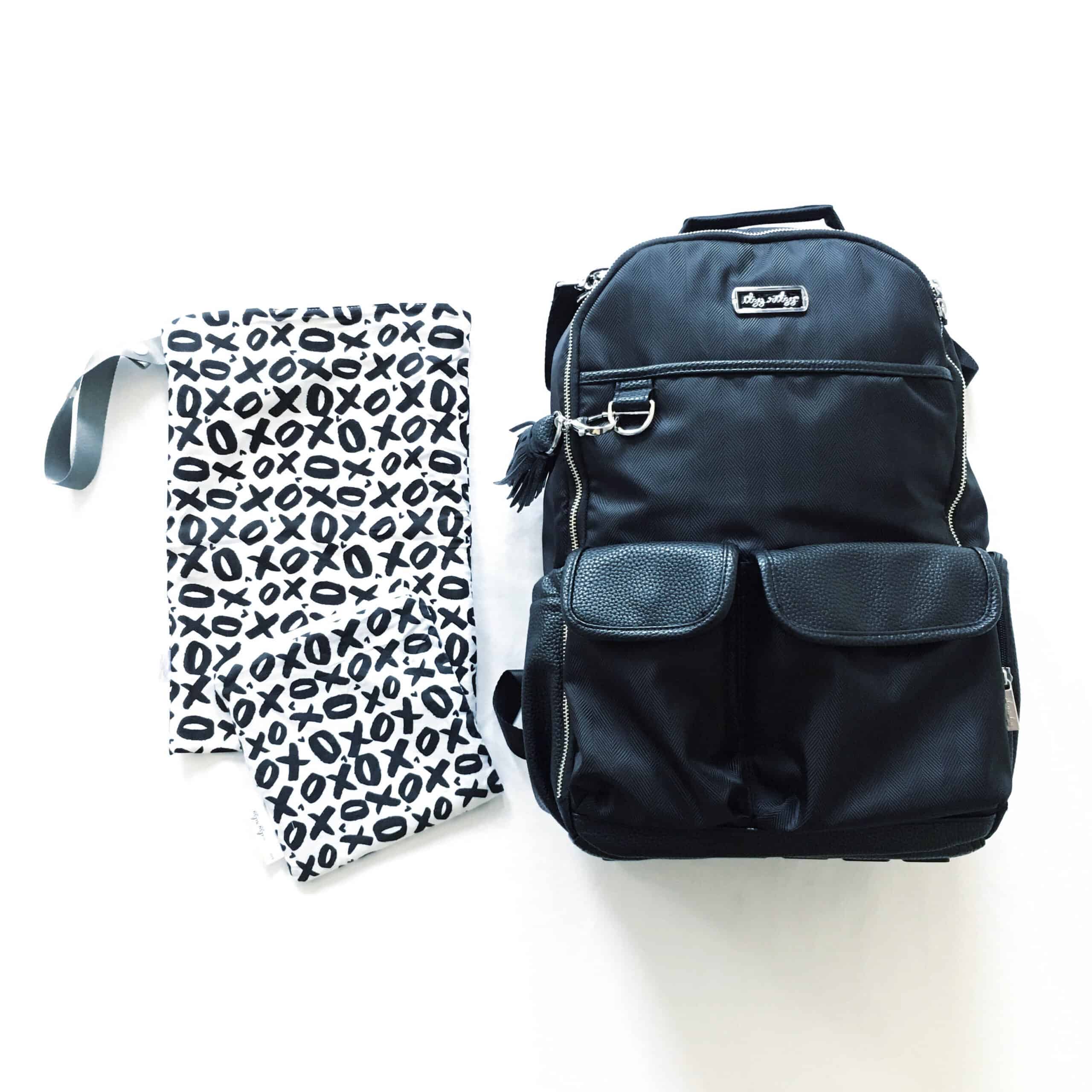 Itzy-Ritzy-Diaper-Bag-DBB1000-Black-Herringbone-Boss-Backpack-2-scaled