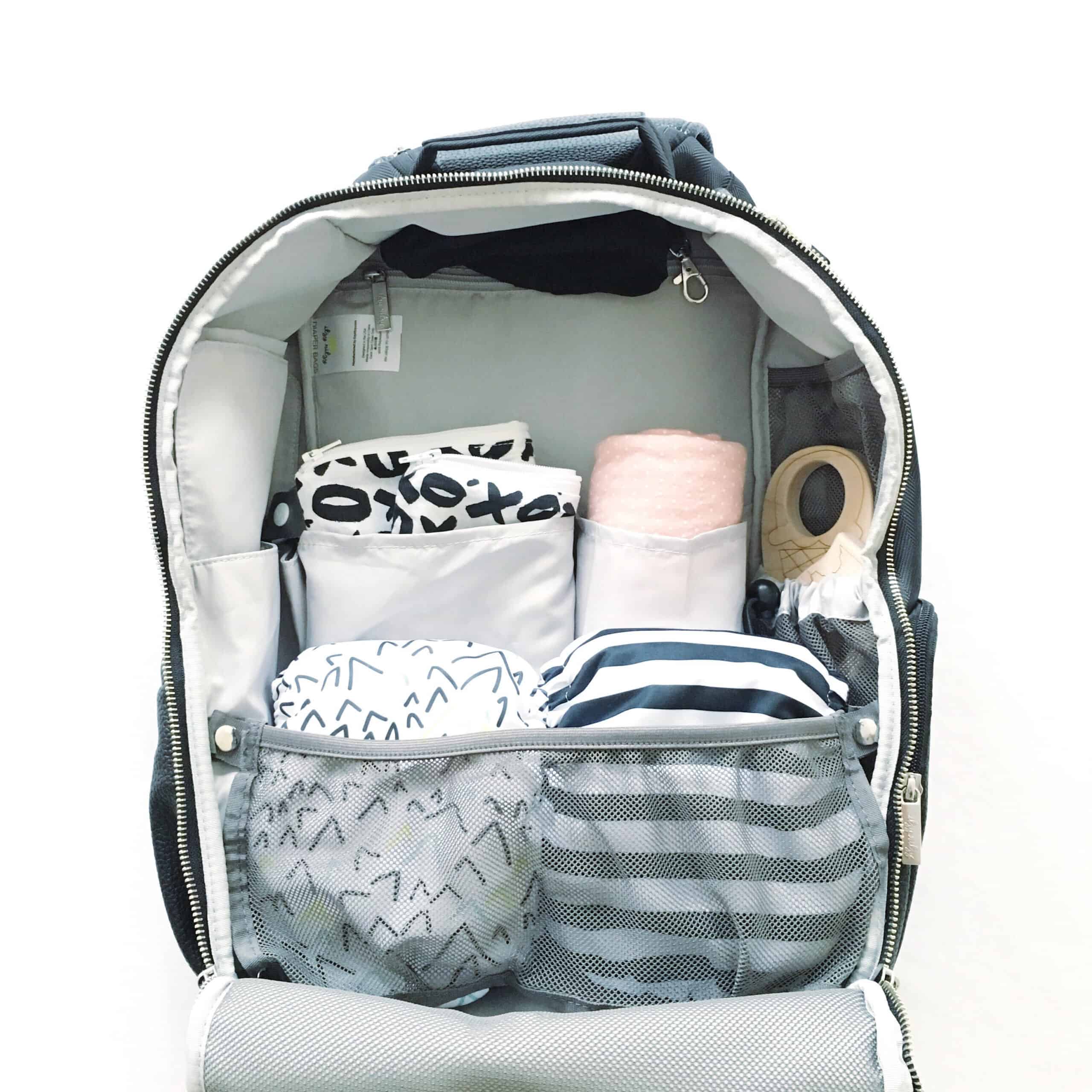 Itzy-Ritzy-Diaper-Bag-DBB1000-Black-Herringbone-Boss-Backpack-3-scaled