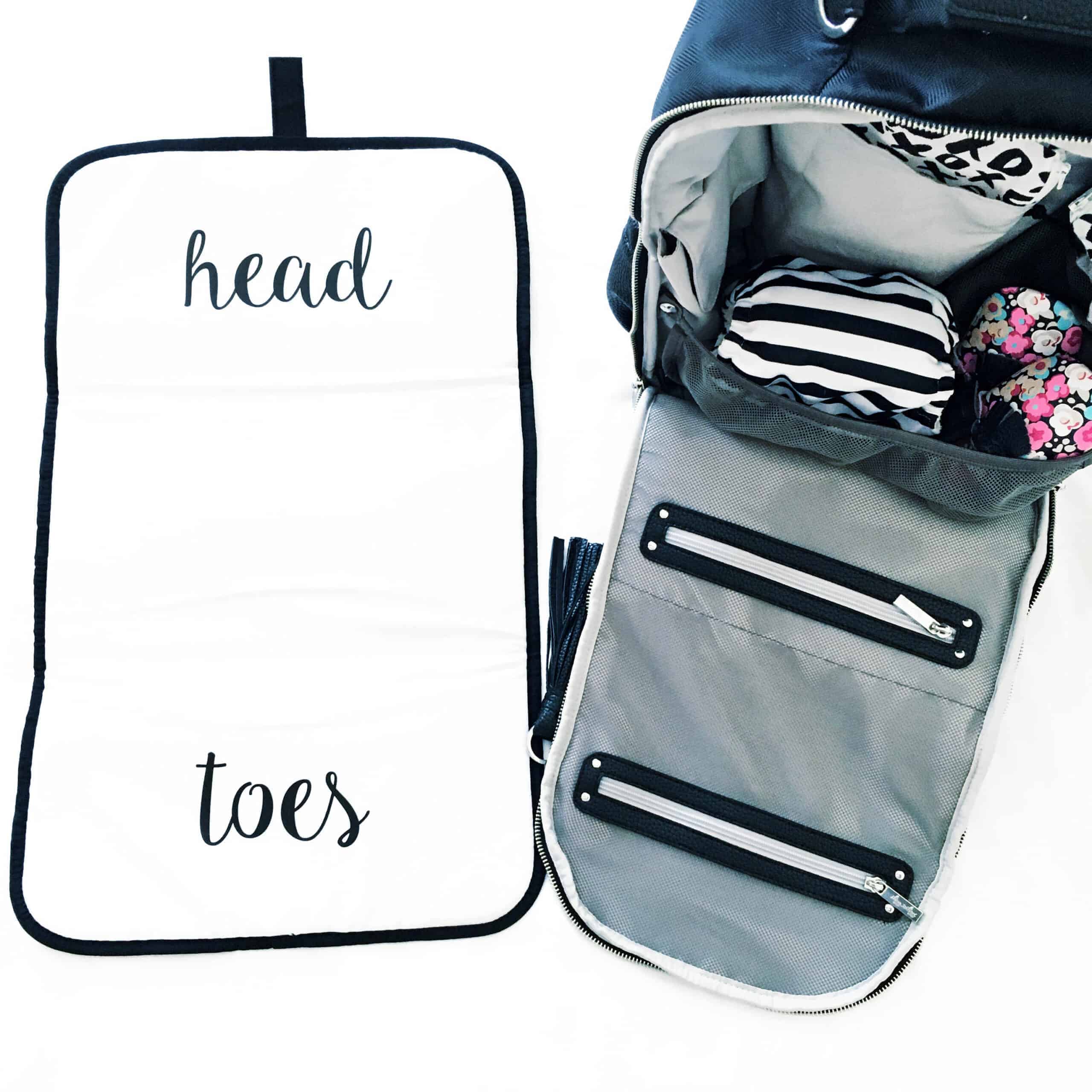 Itzy-Ritzy-Diaper-Bag-DBB1000-Black-Herringbone-Boss-Backpack-4-scaled