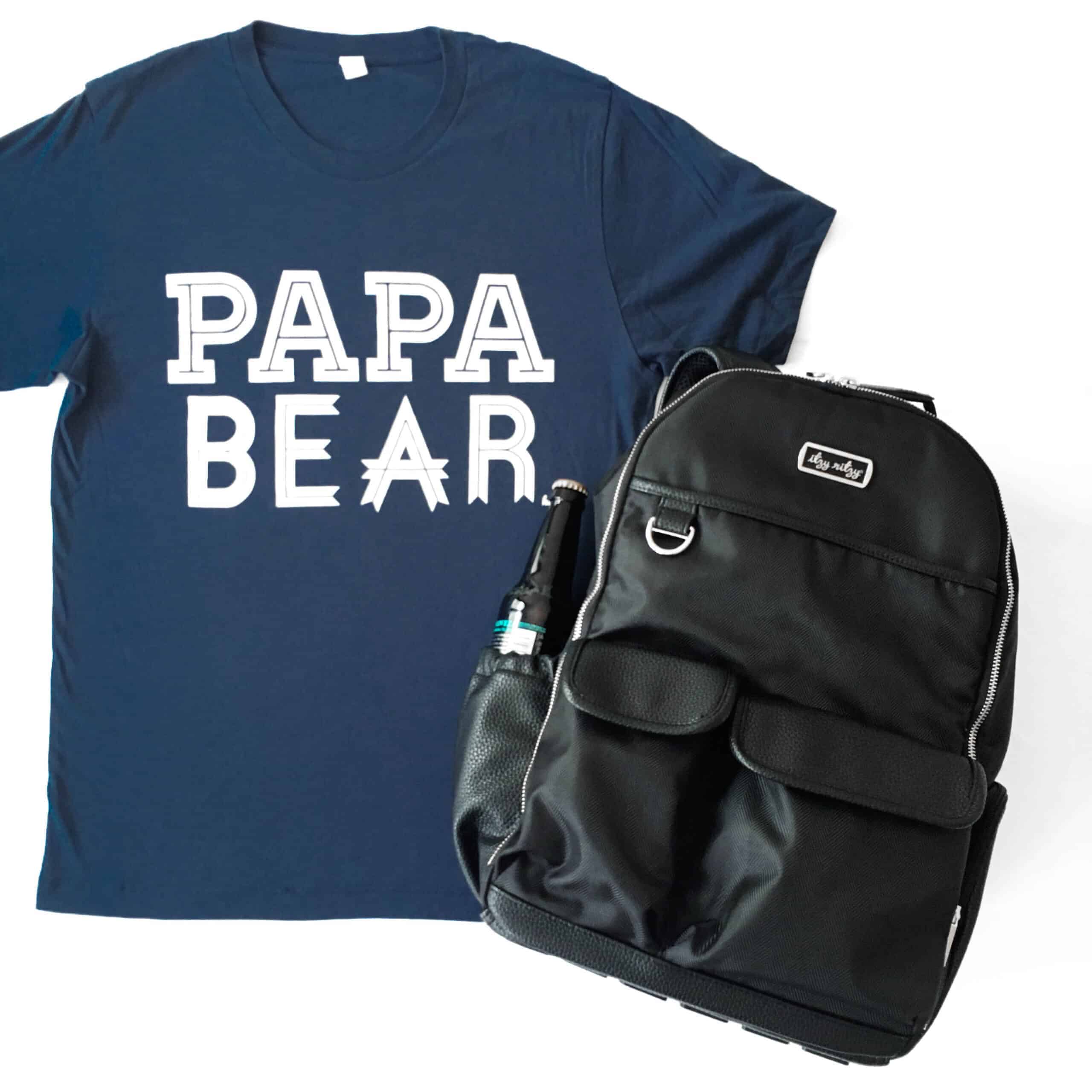 Itzy-Ritzy-Diaper-Bag-DBB1000-Black-Herringbone-Boss-Backpack-5-scaled