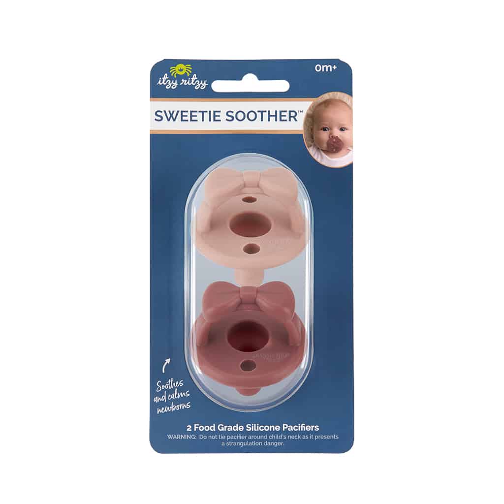 Itzy Ritzy Sweetie Soother 2-Pack Silicone Pacifiers Freesize