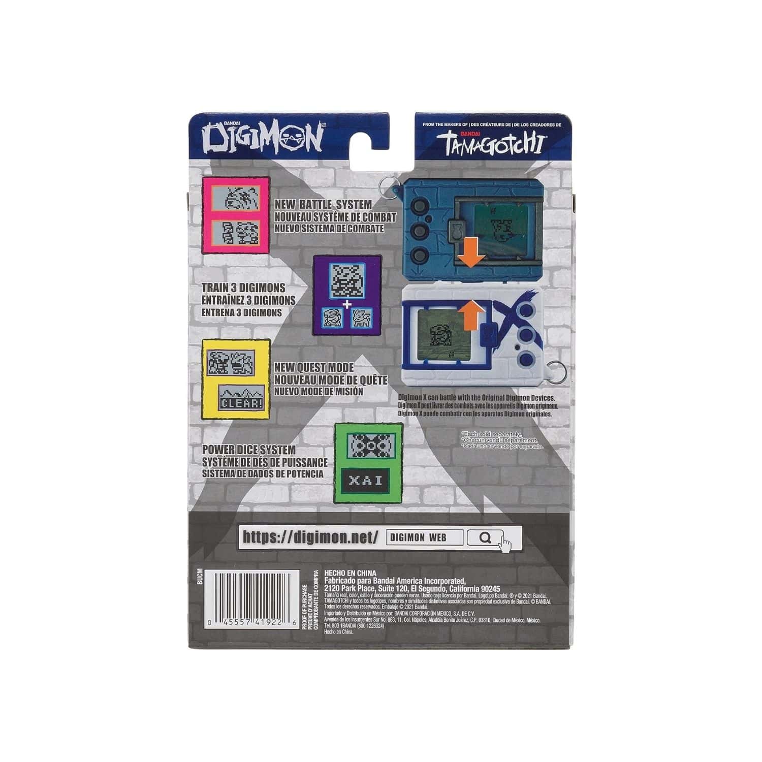 digimon-x-bandai-digivice-virtual-pet-monster-white-&-blue-41922-5 A package containing a set of electronic toys.